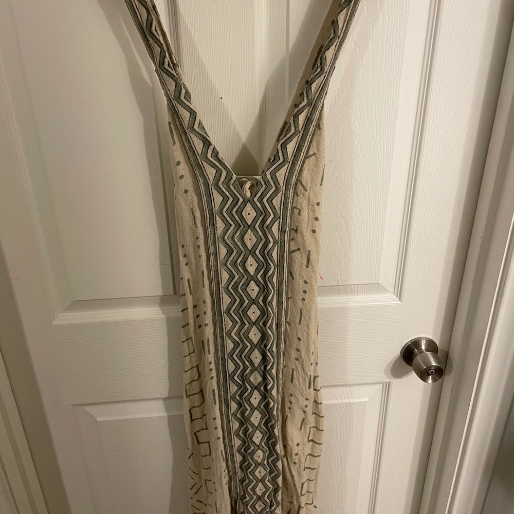 Maxi beach dress with tie back